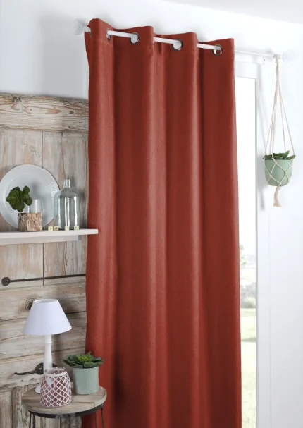 Draperie Copenhague 140X260 cm, culoare cărămiziu, 100% poliester - imagine 2