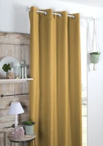 Draperie Copenhague 140X260 cm, culoare muștar, 100% poliester - imagine 2