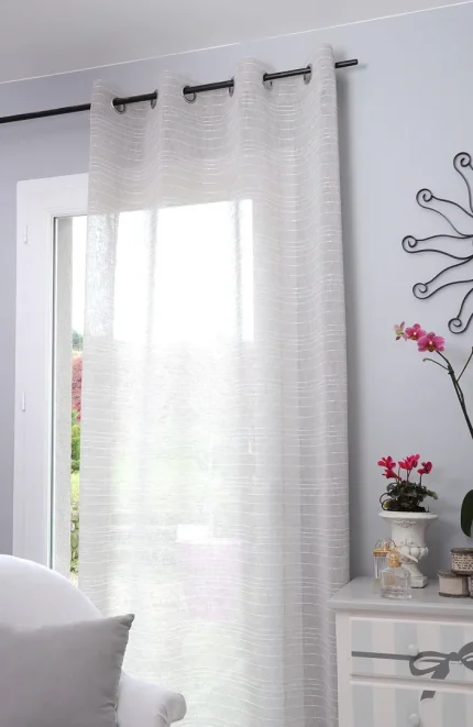 Perdea Celian 135X260 cm, culoare natural, 100% poliester - imagine 2