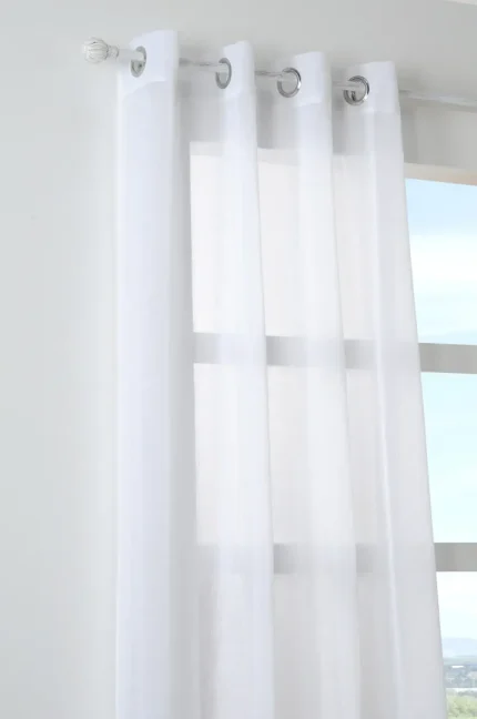 Perdea Paloma 140X260 cm, culoare alb, 100% poliester - imagine 2