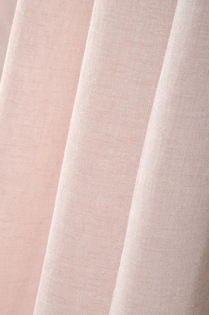 Perdea Paloma 140X260 cm, culoare roz pudră, 100% poliester - imagine 4