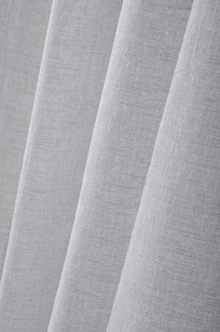 Perdea Paloma 140X260 cm, culoare gri, 100% poliester - imagine 4