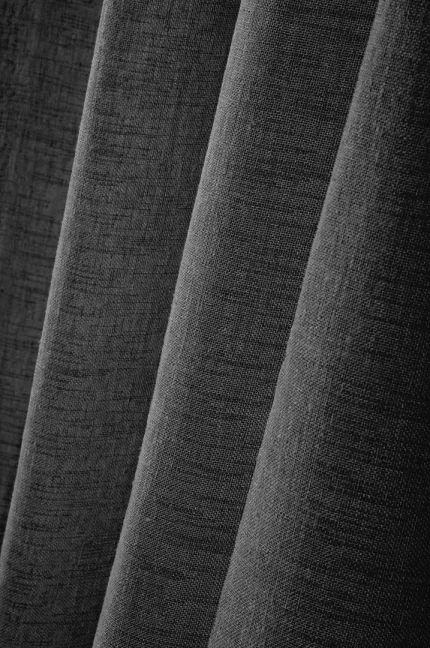 Perdea Paloma 140X260 cm, culoare negru, 100% poliester - imagine 3