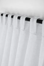 Perdea Madrid 140X260 cm, culoare alb, 100% poliester - imagine 3