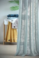 Perdea Ontario 135X260 cm, culoare bleu, 100% poliester
