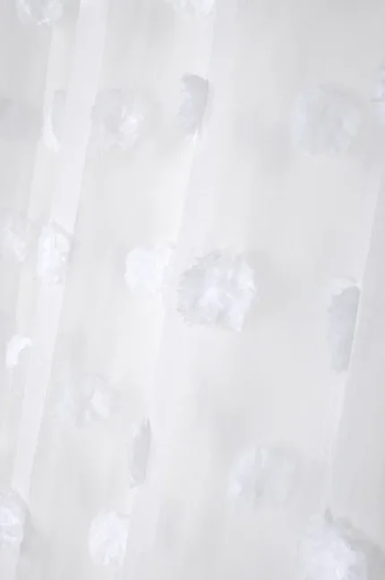 Perdea Pompinou 135X260 cm, culoare alb, 100% poliester