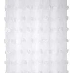 Perdea Pompinou 135X260 cm, culoare alb, 100% poliester