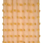 Perdea Pompinou 135X260 cm, culoare muștar, 100% poliester