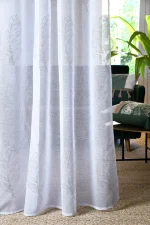 Perdea Vibes 140X260 cm, culoare argintiu, 100% poliester