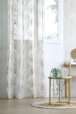 Perdea Leonce 140X260 cm, culoare auriu, 100% poliester