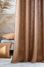Draperie Helios 140X260 cm, culoare cappuccino, 100% bumbac - imagine 2