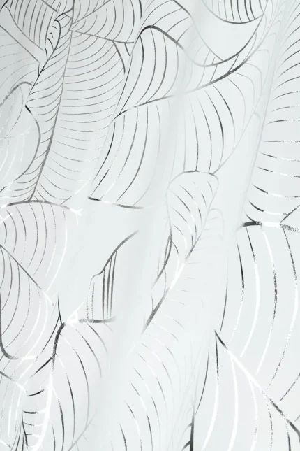 Perdea Patras 140X260 cm, culoare argintiu, 100% poliester - imagine 3
