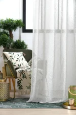 Perdea Heidi 140X260 cm, culoare alb, 100% poliester - imagine 2