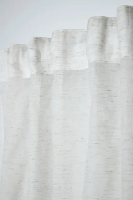 Perdea Voal Titus 140X260 cm, culoare crem, 5% in 95% poliester - imagine 3