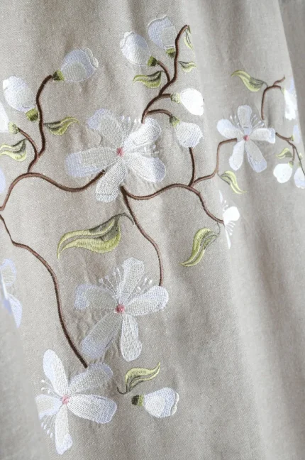 Draperie Printemps 140X260 cm, culoare natural, 45% poliester 55% bumbac - imagine 4