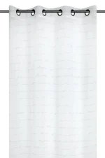 Perdea Doureve 135X260 cm, culoare alb, 100% poliester