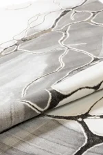 Covor living AURA LUX 53473A Gri / Alb - imagine 9