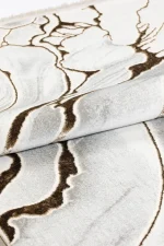 Covor living AURA LUX 53474A Maro / Alb - imagine 7