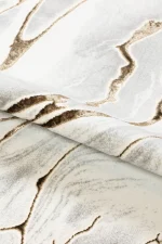 Covor living AURA LUX 53474A Maro / Alb - imagine 8