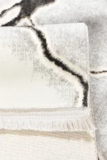 Covor living AURA LUX 53471A Gri / Alb - imagine 4