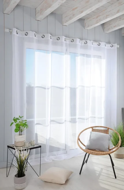 Perdea Monna 300X260 cm, culoare alb, 100% poliester - imagine 2