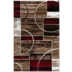 Covor Geometric SULTAN 38499A Rosu/ Bej - imagine 2