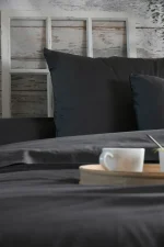 Față de pernă Elysee 50X70 cm, culoare antracit, 100% bumbac - imagine 4