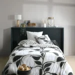 Lenjerie Joyna pat dublu King Size, 3 piese, cearsaf pilota 260X240 cm, 2 fete de perna 63×63 cm, culoare natural, 100% bumbac OEKO TEX