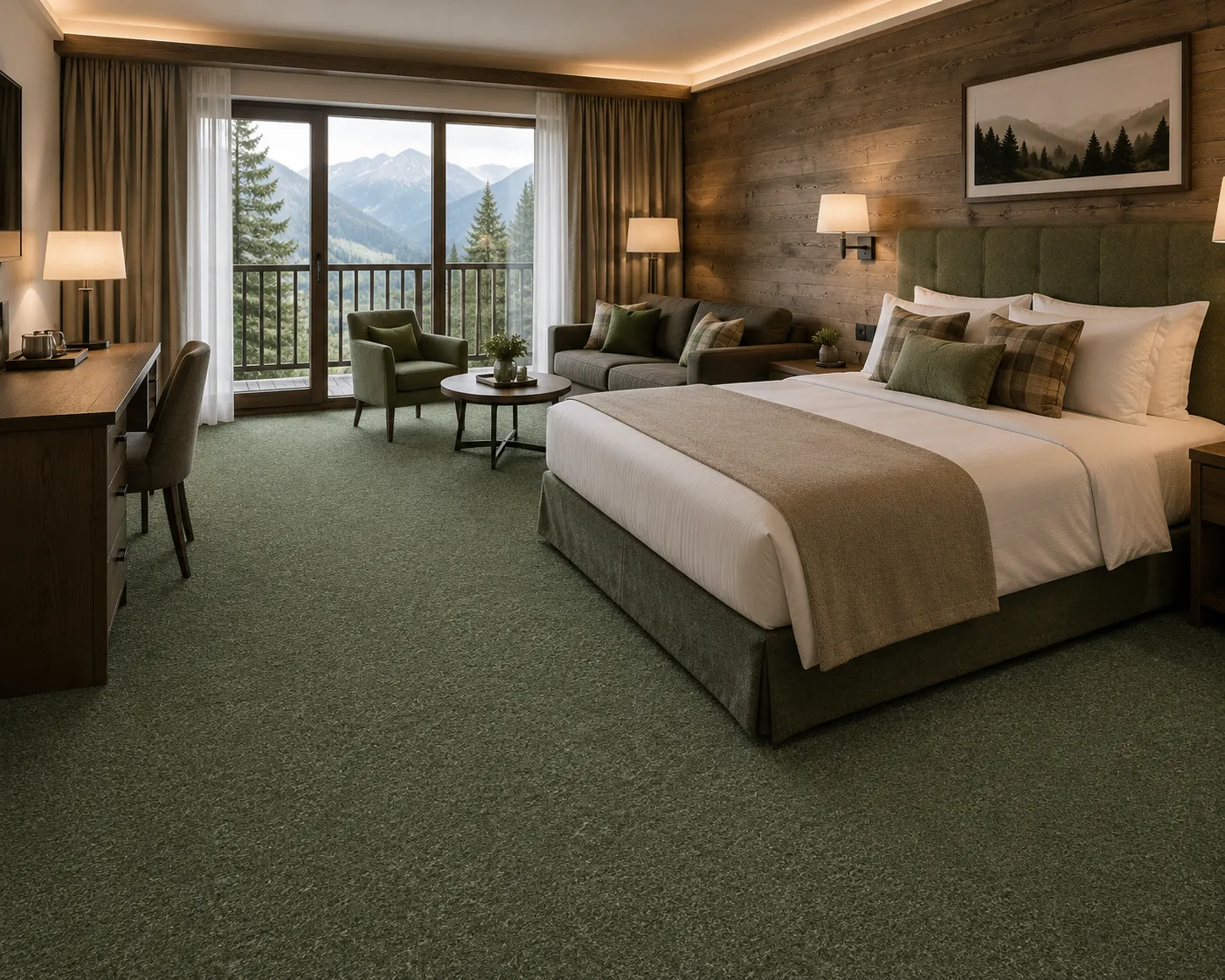 bella-800004-green-1 Covor / Mocheta BELLA 800004 Verde - imagine 1